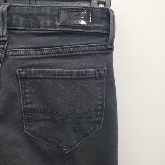 Denizen by Levi's Low-Rise Jegging Women's‎ Rinsed Black Denim Stretch Jeans W25 - Picture 7 of 8